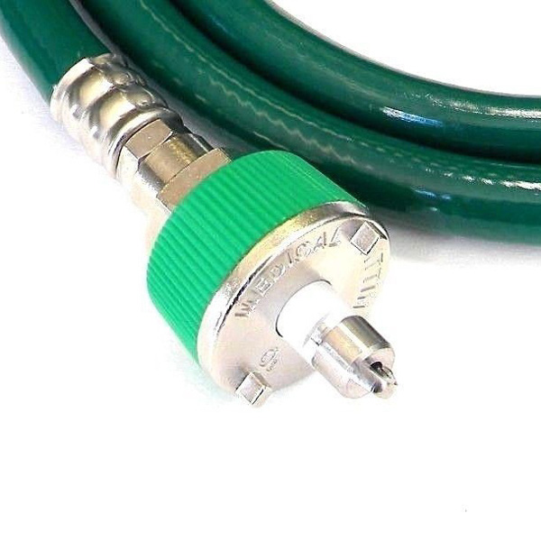 Medical O2 Hose Ohmeda Male by 1240 DISS Female 5 Ft - Image 2