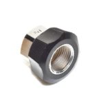 Western Medica M12-2P N2 DISS 1120 Hand Tight Hex Nut with Black Collar