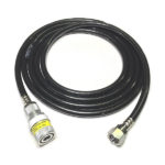 Medical Nitrogen Hose Schrader Coupler by DISS Hex 10 Ft