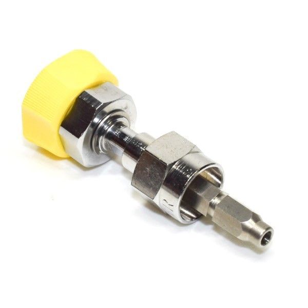 Precision Medical 6208S Medical Air Schrader Male DISS 1160 Hand Tight Coupler - Image 3