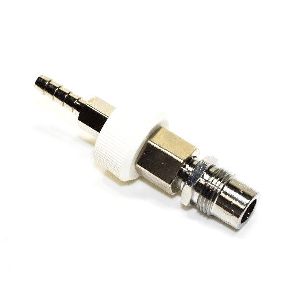 Precision Medical 0761 Vacuum DISS Male by 1/4 Inch Hose Barb with Knob and Check Valve