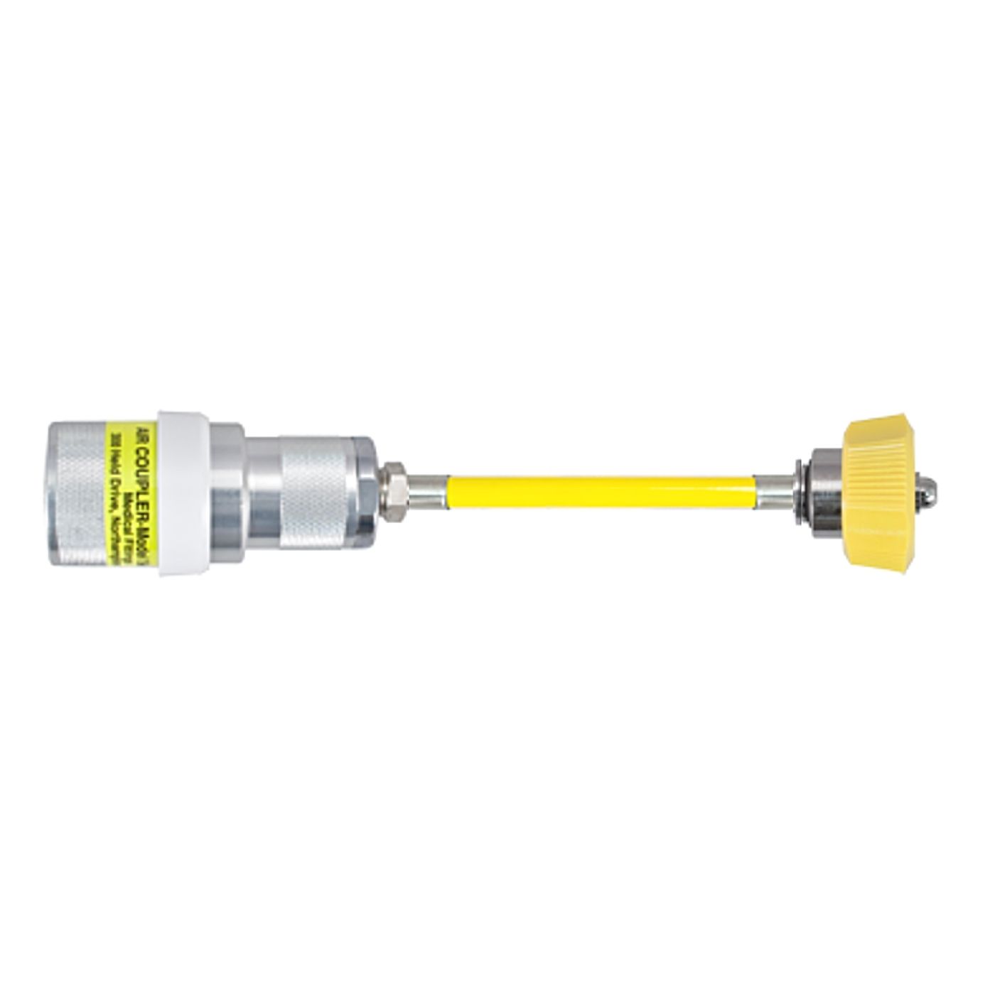 Medical Air Hose Schrader Female x 1160 DISS Hand Tight 20 Ft