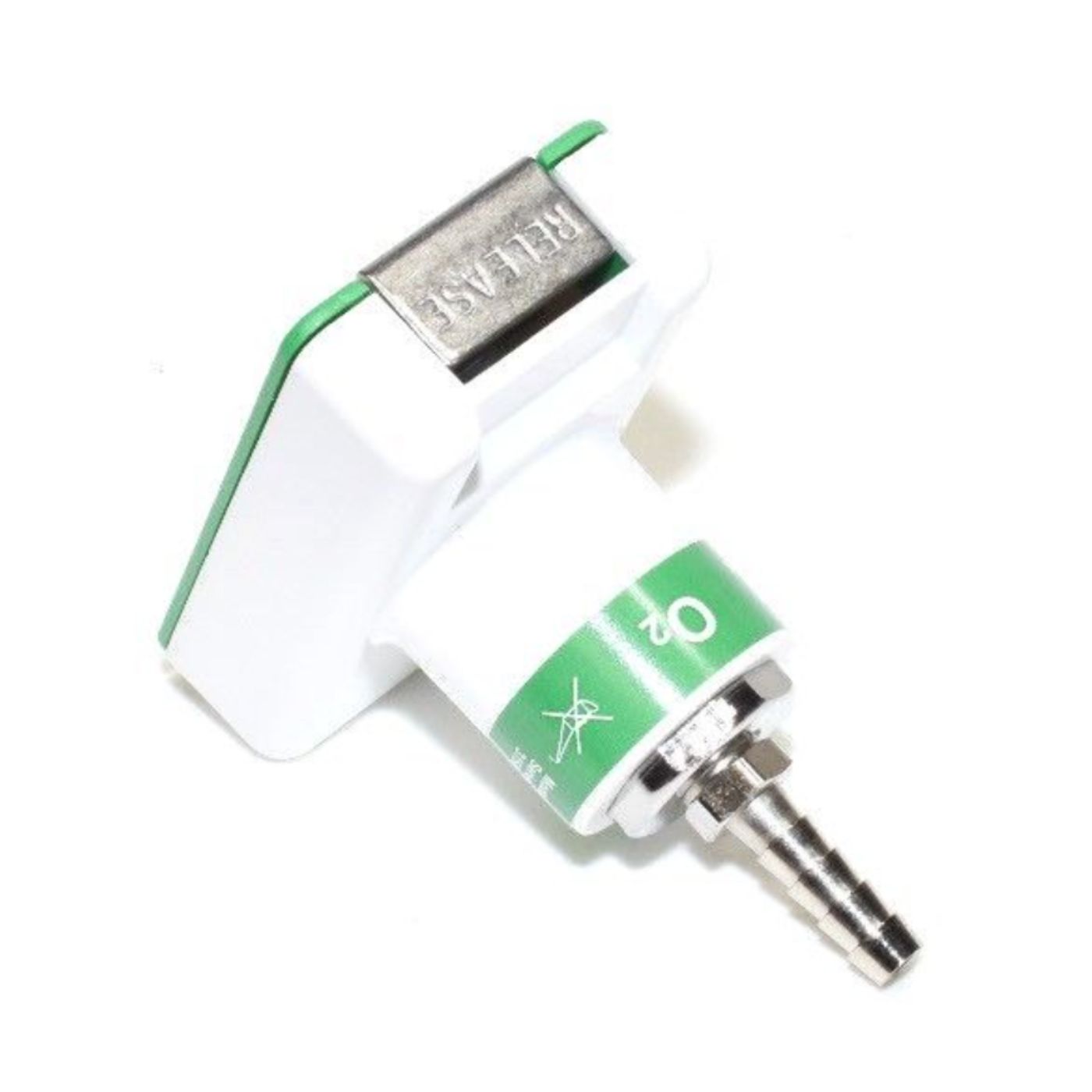 Precision Medical 3154 Oxygen Chemetron Coupler by 1/4″ Hose Barb - Image 3