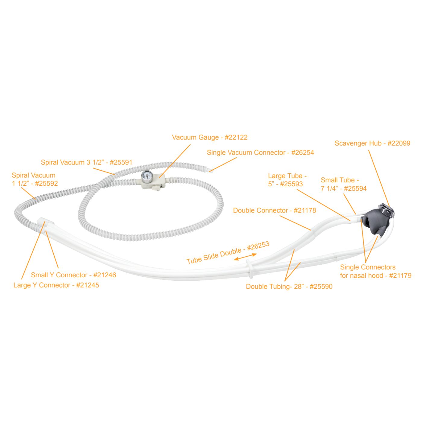 Belmed 5600-0011 Scavenger Inhaler Kit - Small (Pediatric) Mask - Image 2