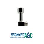 Precision Medical 0706 O2 90 Degree Elbow DISS Male x DISS Female Coupler