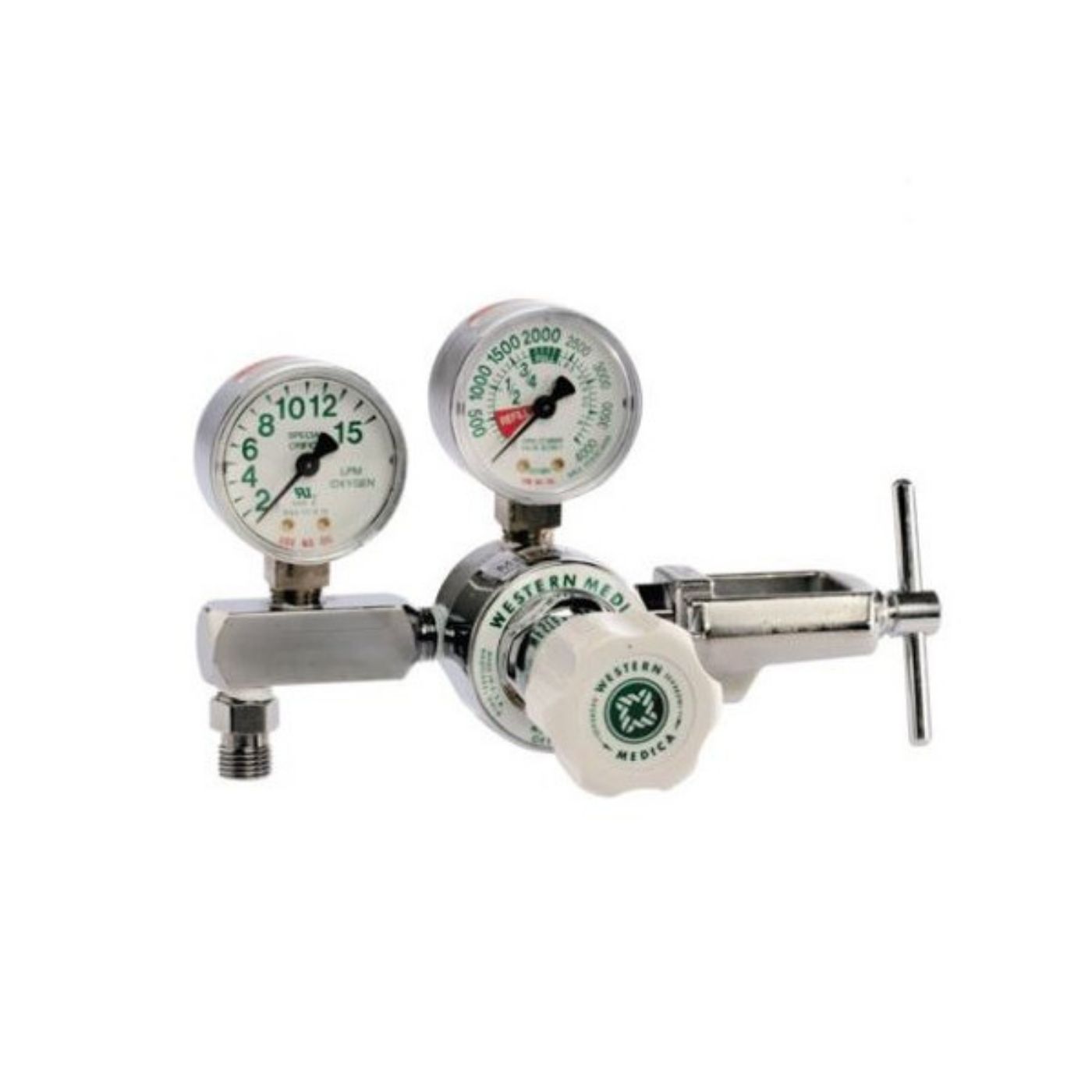 Western Medica M1-870-15FG Single Stage O2 Regulator Yoke