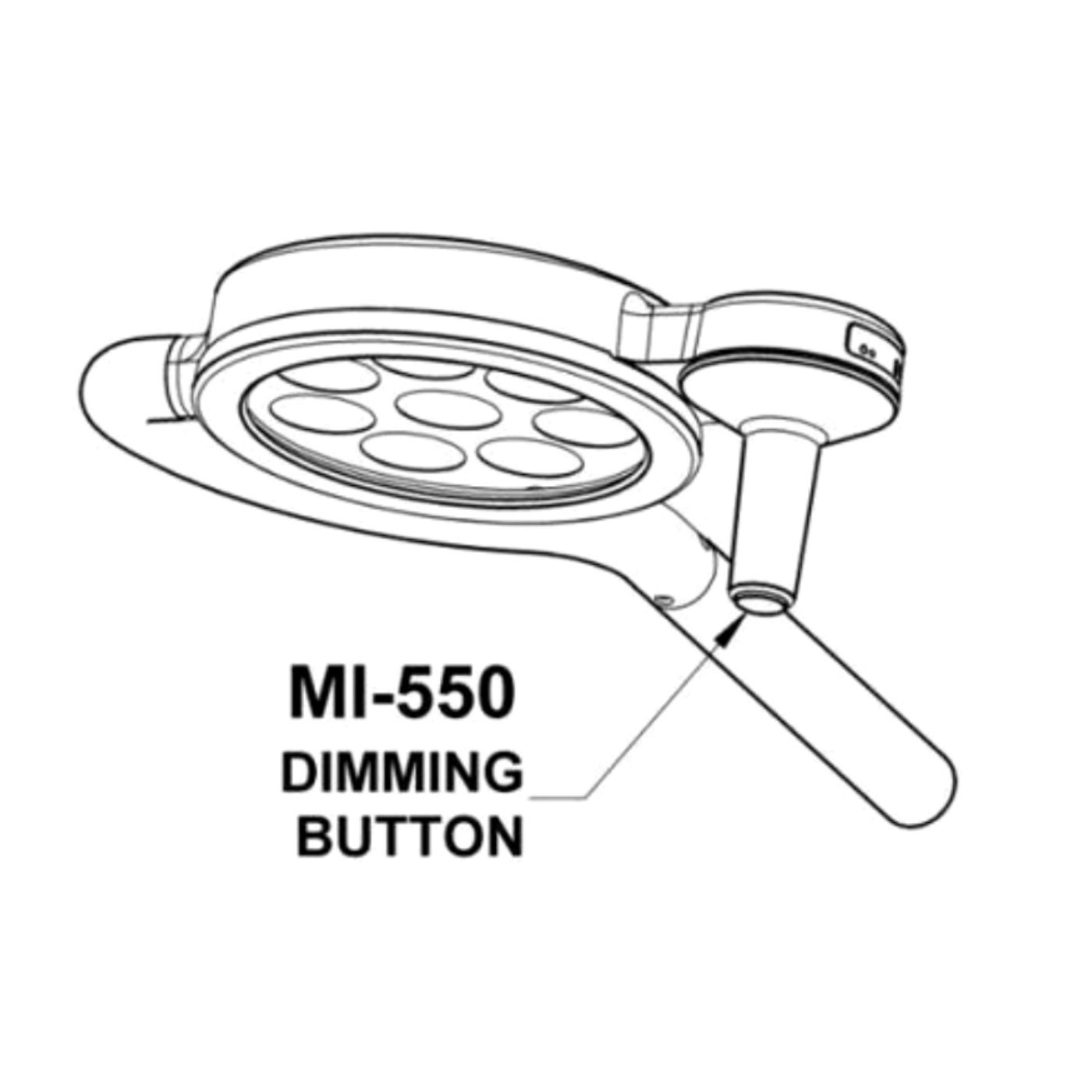 Bovie XLDE-WM MI550 Wall Mounted LED Exam Light - Image 2