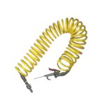 AIR HOSE COILED 20FT WITH BLOWGUN AND MALE SCHRADER QC ADAPTER FOR 06420