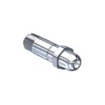NIPPLE / O2 / CGA 540 / 1/4" MNPT / 2" / BRASS / 3000 PSI