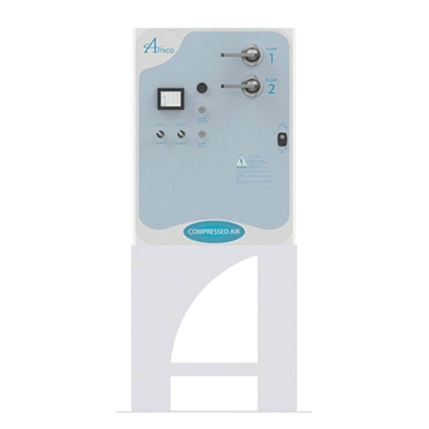 Amico V-RVD-D-080P-TS-N-030-46063-N 3 Hp Duplex Vertical Tank Mount Oil-Less Rotary Vane Medical Vacuum Pump System NFPA - Image 4