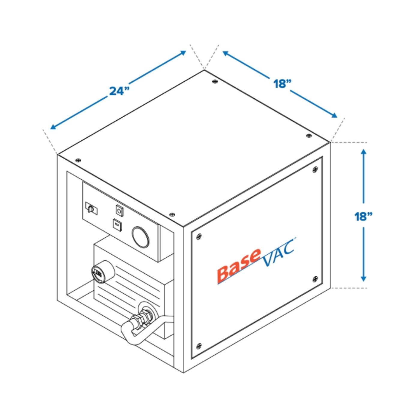 BaseVac D-1HD4.40P Vacuum Pump System - Image 3