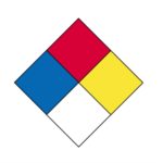 Label Master L94 Diamond Hazard Sign Adhesive 10"