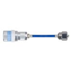 Medical N2O Hose Schrader Female x 1040 DISS Female 20 Ft