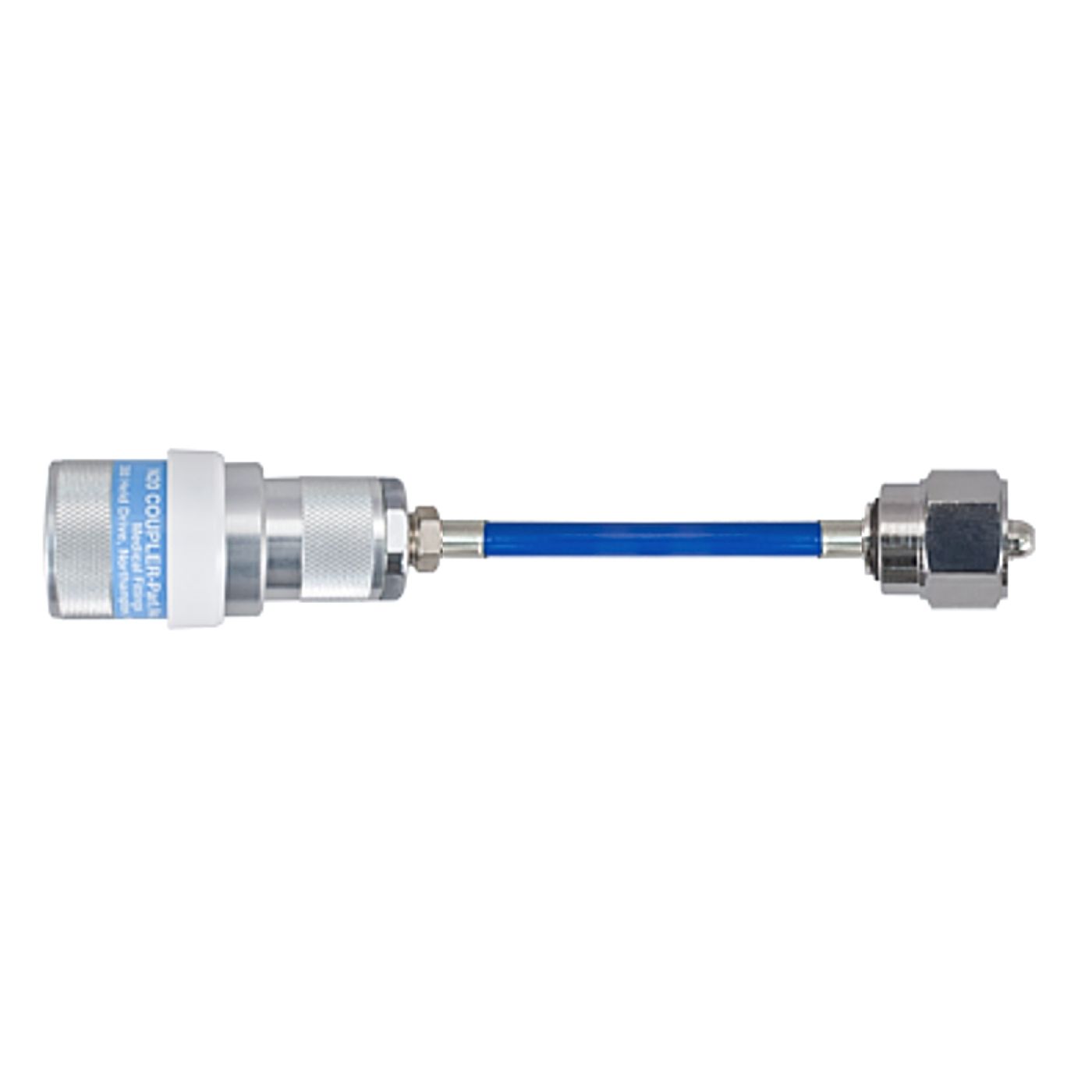 Medical N2O Hose Schrader Female x 1040 DISS Female 20 Ft