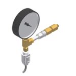 Powerex PX-PSM-T24-100 O2 DISS Union & Gauge Assembly