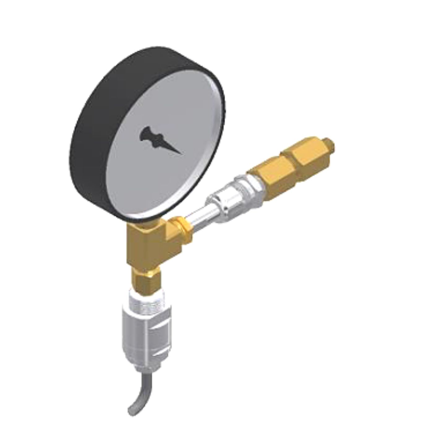 Powerex PX-PSM-T24-100 O2 DISS Union & Gauge Assembly
