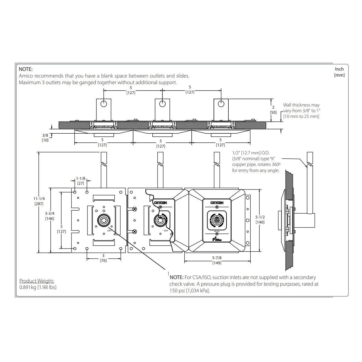 Puritan Outlet Specs