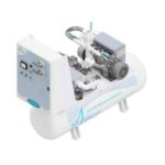 Amico 2HP Simplex Tank Mount Space Saver Lubricated Rotary Vane Laboratory Vacuum System