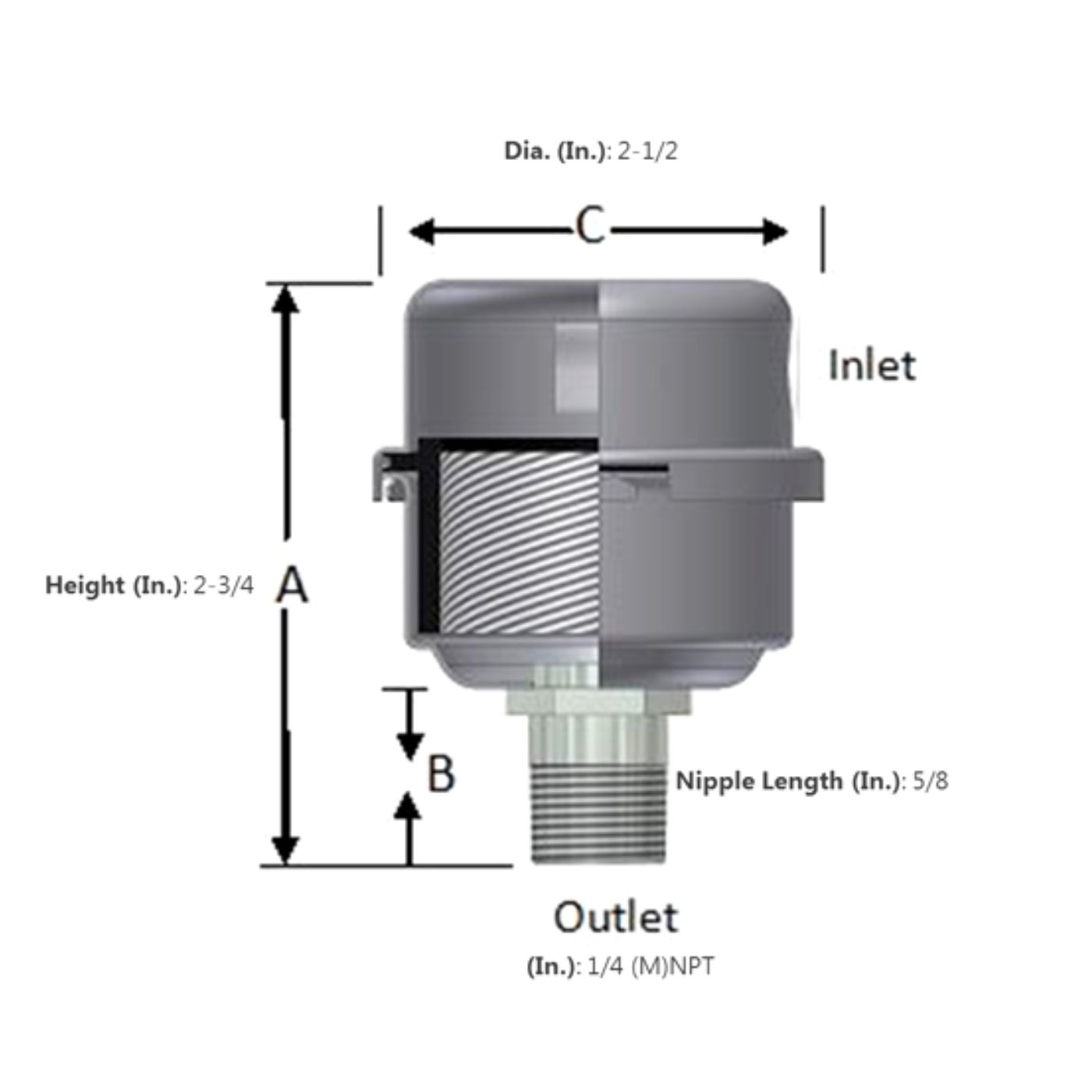 Sierra Dental EGL-12 Tru-Vac Compressor Filter - Image 5