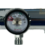 25 LPM EMS Regulator BRASS CGA 870 w/dual DISS & barb