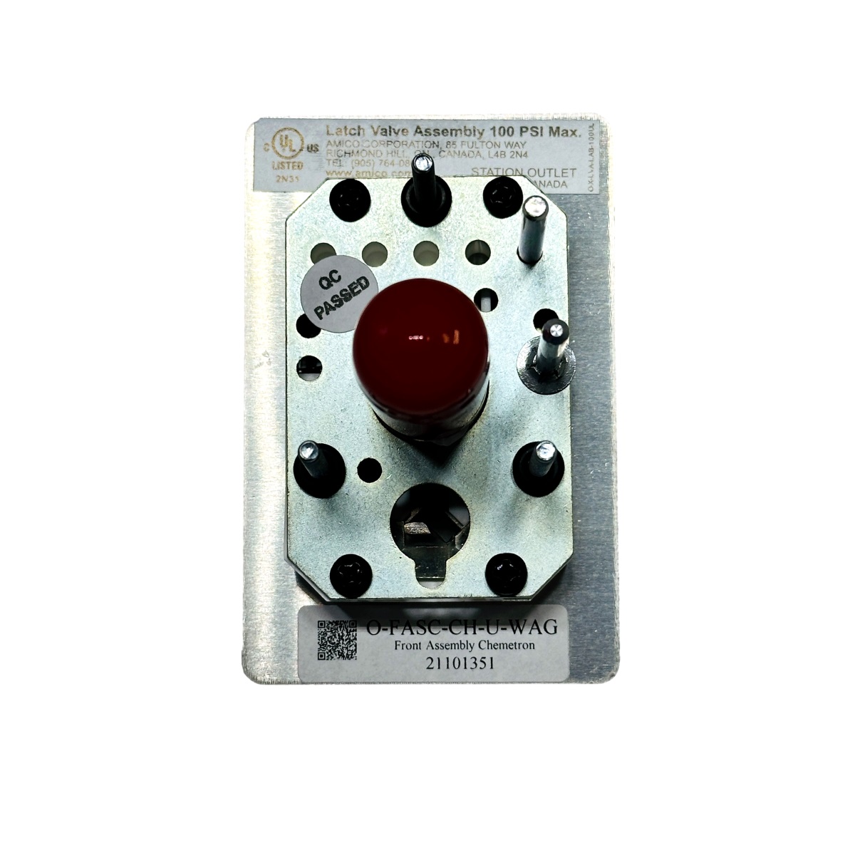 Amico O-FASC-CH-U-WAG WAGD Chemetron Front Latch Valve Assembly - Image 2