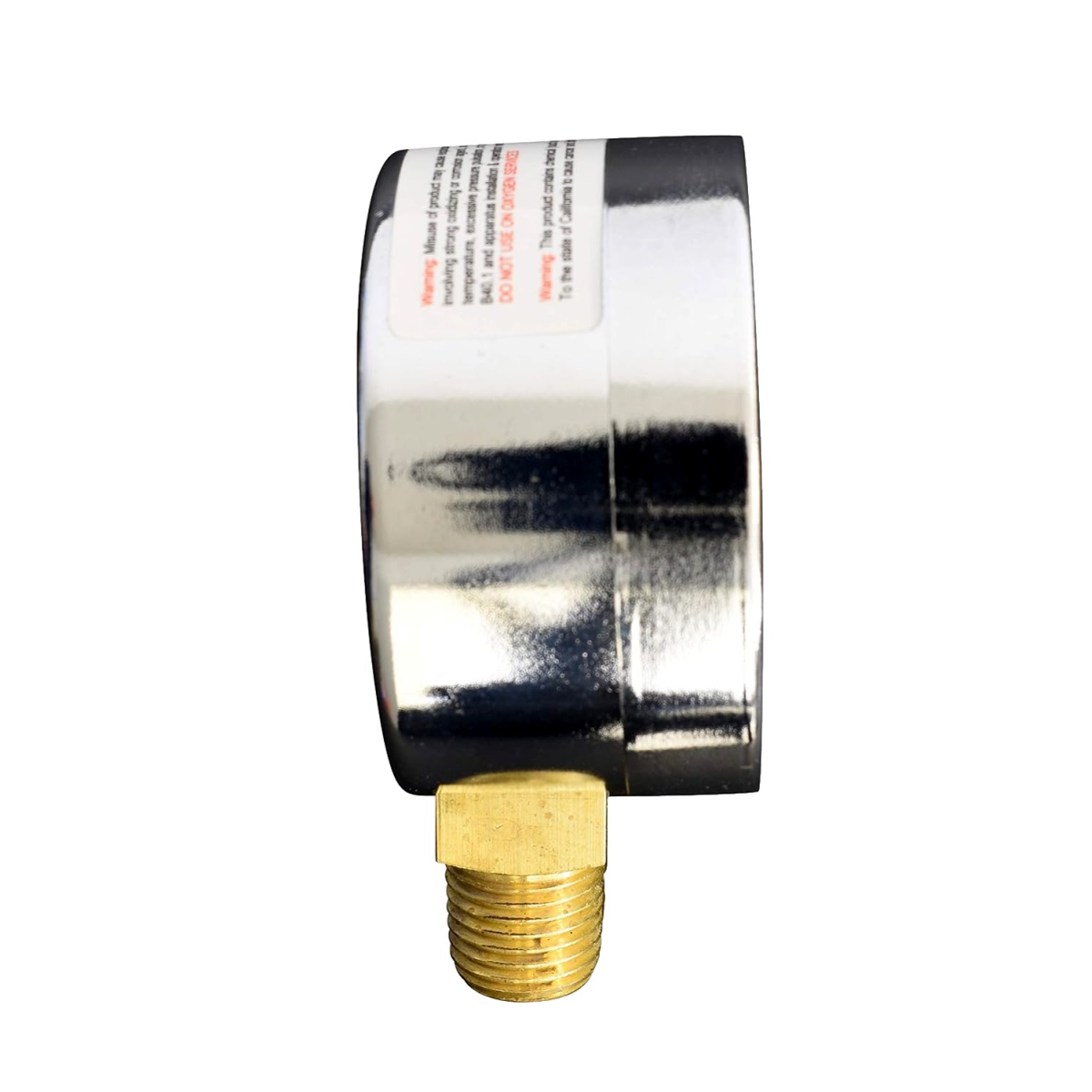 Pressure Gauge 2 Inch Chrome Plated Steel Case, Dry, 0-400 PSI, Bottom Mount 1/4 Inch Male NPT