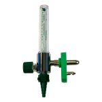 Medical O2 FlowMeter 0-15 LPM with O2 Chemetron Quick Connect Inlet and Green Hose Barb