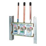 Belmed 9000-0000-0021 O2/N2O/Vacuum Triple Outlet Rough-In Assembly - Concealed